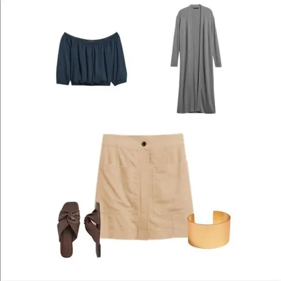 Banana Republic Texture Open-Front Long Cardigan - Picture 6 of 11